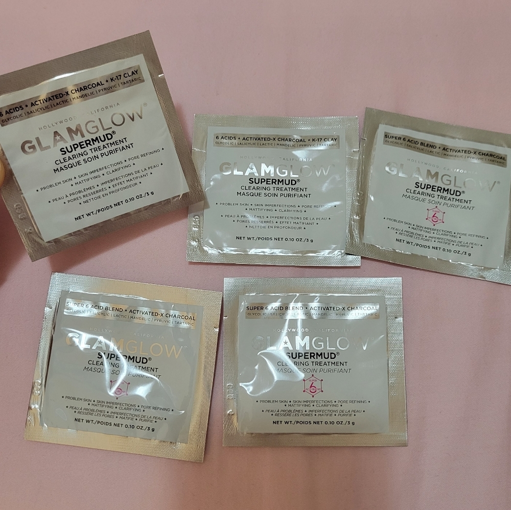 Glamglow mud mask sample lot